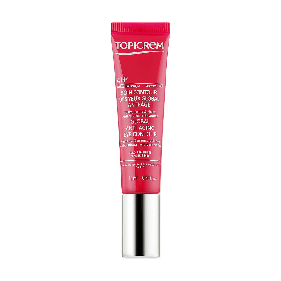 Уцінка! Антивіковий крем для шкіри навколо очей Topicrem AH3 Global Anti-Aging Eye Contour, 15 мл